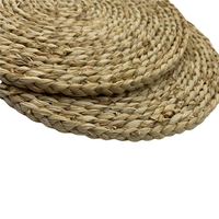 Coussin rond tissé à la main en écorce de maïs 100% naturel pour siège de thé