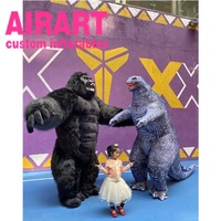 Ballon décoratif pour costume en peluche gorille, gonflable, personnalisé, nouveau design, 2020