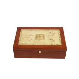 Boîte de rangement de luxe en bois écologique faite à la main, dorée/argentée, coffre au trésor, emballage pour collection de pièces de monnaie, MDF rectangulaire - Product Image 3