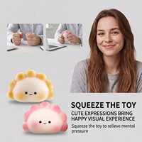 Jouet Squishy Surprise Adorable en Forme de Dumpling, Boîte Mystère en Caoutchouc Souple, Unisexe, à partir de 6 Ans, Anti-Stress et Amusant