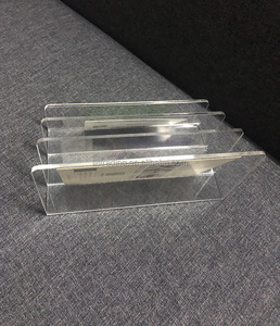 Tùy chỉnh rõ ràng Acrylic tập tin tổ chức thư mục tầng 4 tầng trong suốt <span class=keywords><strong>plexiglass</strong></span> cao cấp Thanh Lịch Văn Phòng Acrylic hiển thị giá - Product Image 6