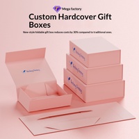 Boîtes cadeaux pliables haut de gamme personnalisées, style livre, avec couvercle et base, finition bronzée, papier spécial pour les produits de santé, les aliments et les cosmétiques