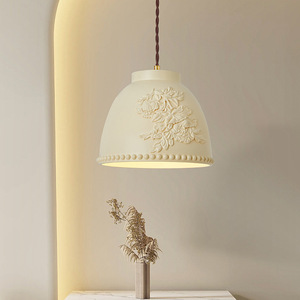 French Country Style Designer Lamp Restaurant Chandelier <b>Dining</b> Table Bar Lamp Island Lamp Carved Art Bedside Middle Size Lamp - Product Image 4
