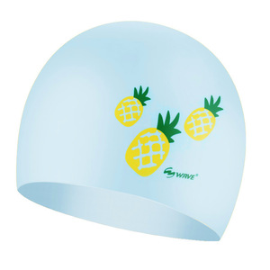 Bonnet de bain en silicone personnalisé avec logo imprimé, pour cheveux longs, extra large, imperméable, pour adultes, vente en gros - Product Image 5