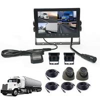 7 pouces IPS LCD Split moniteur TFT pare-brise bureau carte SD télécommande 4G WIFI GPS caméra de recul Carplay camion aide à l'inversion