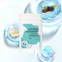 MELAO Déodorant naturel sans aluminium, sûr et naturel, pour enfants et adolescents, déodorant anti-transpirant naturel