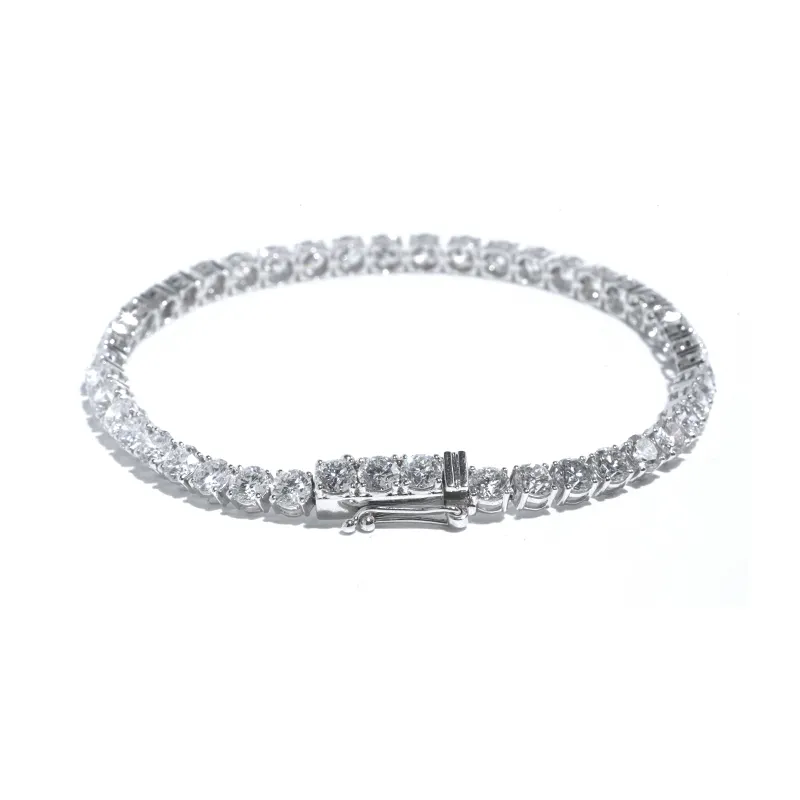 Diamant-Tennis-Armband 14K-Gold-Diamantschmuck im Labor erwachsenes Tennis-Diamantsarmband