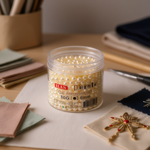 Perle di imitazione ILAN 12mm 80g per decorazioni di abbigliamento - Product Image 2