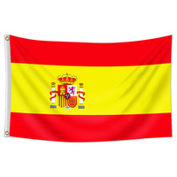 Bandera Personalizada de España 2026, Bandera Personalizada de la Selección de Fútbol de Canadá y EE. UU., Bandera Personalizada de la Selección Española de 3x5 pies