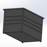 Boîte de jardinière extérieure écologique Conception et taille personnalisées Résistant à l'eau et aux UV pour la mise en page CAO et 3D de la communauté résidentielle