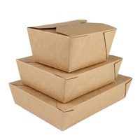 Maßgefertigte Einweg-Stülpschachteln für Fast-Food-Verpackungen Kraftpapier Matt Laminierte Takeout-Boxen für Sushi und Camping