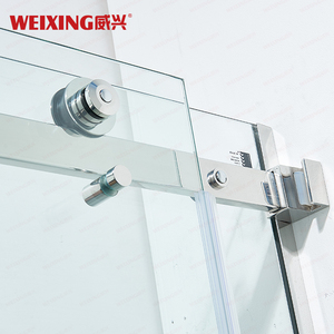 Chất Lượng Cao Khách Sạn Nhà Phòng Tắm Duy Nhất Trượt Vòi Hoa Sen Cửa Không Khung Hình Chữ Nhật 304 Thép Không Gỉ Tempered Glass Phòng Tắm - Product Image 5