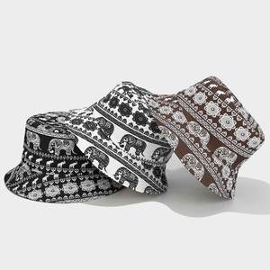 Sombrero de Pescador Reversible con Estampado Completo de Elefantes, para Verano, Aire Libre, Casual, para Hombre y Mujer - Product Image 3