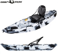 Kayak de Pêche de Luxe de 2,7 m, Assis sur le Dessus, Vente en Gros, Kayak en Plastique Pas Cher, Kayak-Canoë à Vendre