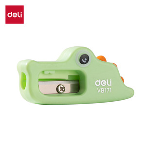 Deli Alligator Pencil Sharpener VB171 Green Adjustable For Students - Product Image 1