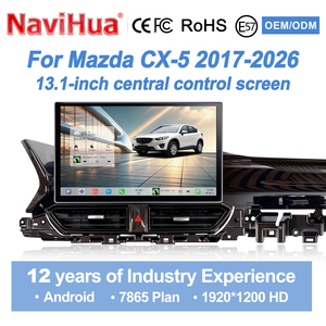 Navihua สำหรับ Mazda CX-5 ปี 2017-2026 อุปกรณ์อัพเกรดรถยนต์ วิทยุมัลติมีเดีย Android รองรับ Carplay เครื่องเสียงติดรถยนต์ GPS ระบบนำทาง DSP เครื่องเล่น DVD ในรถยนต์ - Product Image 2