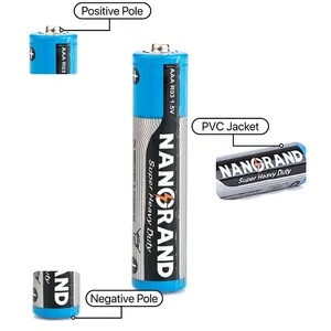 NANGUANG бренд R03 размер AAA UM4, оптовая продажа, карбоновая цинковая сухая батарея