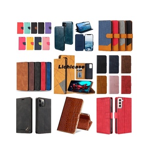 Lichicase bán buôn điện thoại trường hợp thẻ tín dụng chủ Wallet da lật điện thoại trường hợp cuốn sách Cover quay lại trường hợp da - Product Image 1