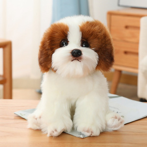 Jouet en peluche réaliste haut de gamme pour animaux de compagnie, en coton PP, chiens Golden Retriever, Corgi, Maltese, <span class=keywords><strong>Bichon</strong></span> Frisé, 31-50 cm, cadeau transfrontalier - Product Image 2