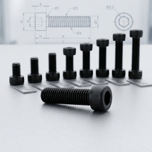 Juego de tornillos de cabeza hexagonal M3 de 6-30 mm - Kit de sujetadores con revestimiento de zinc/óxido negro - Product Image 3