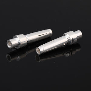 Neue maßge schneiderte 6-mm-CNC-Kupfer-EV-Steckverbinder Versilberte Ladestecker-Buchsen isolierung Dummy-Steck verbinder CCS1-Stecker - Product Image 4