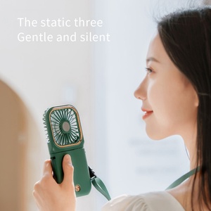 Ventilateur USB rechargeable 2025, pliable, à suspendre à la taille, ventilateur de cou, batterie de secours d'urgence, mini ventilateur portatif - Product Image 4