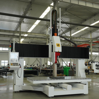 Fresadora CNC Vertical de 5 Ejes ATC, Router CNC para Escultura 3D y Trabajos en Madera, Router CNC de 5 Ejes con Cabezal Oscilante