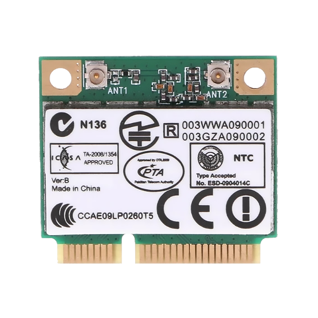 AR9285 AR5B95 Mini PCI-E 150Mbps Half Height Internal Wireless WiFi Network Card Atheros Compatible for Laptops