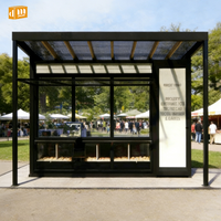 Magasin préfabriqué en conteneur, boutique modulaire portable, installation facile, maison en conteneur pour magasin de proximité, café