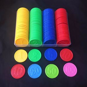 Jetons de poker en plastique pour centre de jeux, personnalisables, avec impression, haute qualité, gaufrés, jetons en plastique transparent sur mesure - Product Image 1
