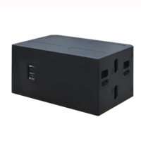STX828S Double Subwoofer Audio Professionnel Haute Puissance 18 Pouces pour Spectacles Scéniques et Bars