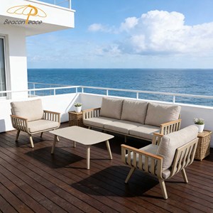 Design moderne, ensemble de canapés pour villa, terrasse, patio, mobilier de <span class=keywords><strong>jardin</strong></span> en aluminium, ensemble de canapés de <span class=keywords><strong>salon</strong></span> sectionnels d'extérieur de luxe pour cour - Product Image 2