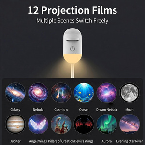 Mini USB 2 in 1 Galaxy Projector Night Light LED Star Ocean Wave Projector Lamp for Kids Bedroom Stars Sky Decoration <strong>Nightlight</strong> - Product Image 2