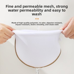 Soutien-gorge imprimé sacs à linge épaissir Sandwich tissu soutien-gorge cylindre sac de rangement joint en Silicone soutien-gorge fixe Protection sac de lavage nouveau - Product Image 4