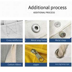 Maßgefertigte Hochwertige Umweltfreundliche Mini-Reißverschlusstasche Crossbody Handtasche aus Baumwollcanvas mit Einzelschulterriemen Hergestellt in China - Product Image 6