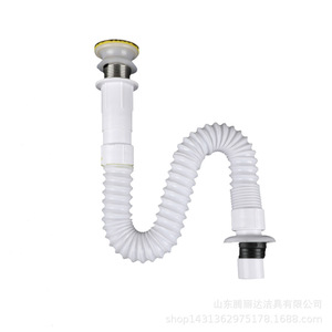 ท่อระบายน้ำอ่างล้างหน้า Tenglida แบบลวดเหล็ก ป้องกันกลิ่น แบบยืดหดได้ พร้อมฝาปิด ดีไซน์มินิมอล - Product Image 4