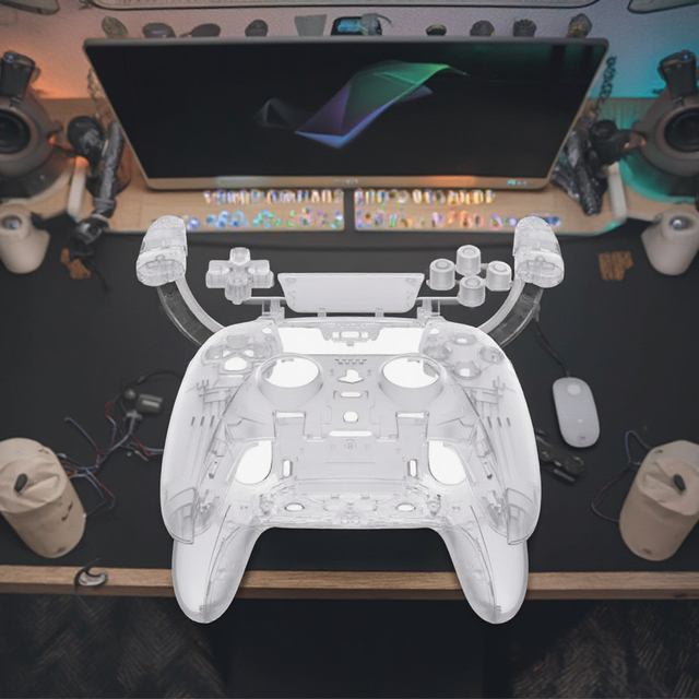 Custom Gamepad/Handheld Game Console Clear Plastic Decorative Trim Shell Edge Controller Full Set Buttons Injection Parts Custom