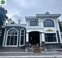 Casa Prefabricada de Acero Ligero, Villa Moderna de 2 Pisos, 2 Dormitorios, Completamente Equipada, de Alta Calidad y Económica