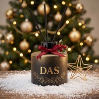 Flacon diffuseur de parfum en verre dépoli noir de luxe, vide, 50ml 100ml 120ml 150ml 200ml, avec bouchon à vis, vente en gros avec boîte