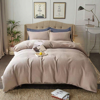 Tissus personnalisés Double couche fil literie couverture luxe confortable coton satin couette ensembles