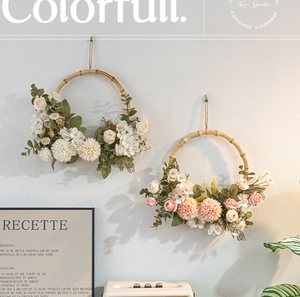 Ghirlanda di perle di legno, <span class=keywords><strong>zucca</strong></span> e rose, fiori artificiali ecologici per Halloween, festa della mamma, feste di famiglia, festa del raccolto - Product Image 4