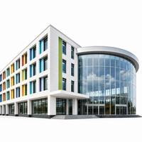 Bâtiment scolaire préfabriqué en structure métallique : Bloc de salles de classe, cantine, dortoir, bibliothèque, laboratoire, assemblé par boulons