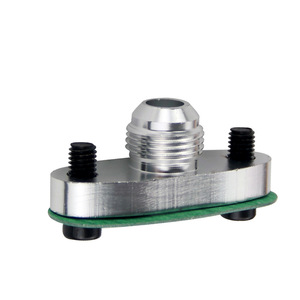 อะแดปเตอร์หน้าแปลนท่อออยล์เทอร์โบชาร์จเจอร์ AN10 สำหรับ GT40 GT42 GT45 GT47 GT55 T3 T4 ODF-01 สีเงิน อะไหล่สำหรับดัดแปลงและอัพเกรดท่อ - Product Image 2
