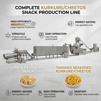 Ligne de production complète de Kurkure neuve, machine automatique pour la fabrication de snacks torsadés Cheetos à base de farine de maïs, en acier inoxydable 304 de haute qualité
