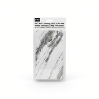 Revestimiento de Pared Impermeable de PVC Blanco Thassos 3D de 2600x540x3mm para Baño, Cocina, Hogar y Sala de Estar