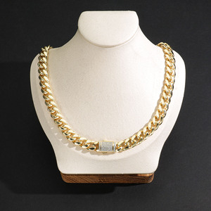 <span class=keywords><strong>Collana</strong></span> <span class=keywords><strong>a</strong></span> Catena Intrecciata Hip-Hop di Alta Qualità, Placcata in Oro 14k, Impermeabile, Gioielli alla Moda per Uomini e Donne - Product Image 3