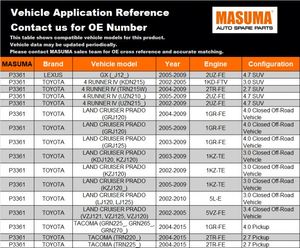 P3361 MASUMA Fabricant <span class=keywords><strong>de</strong></span> pièces automobiles <span class=keywords><strong>Amortisseur</strong></span> à ressorts hélicoïdaux 341340 341340 pour TOYOTA - Product Image 2