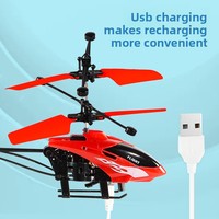 Avión de Control Remoto para Niños, Helicóptero de Plástico con Sensor Activado, Modo Dual, Aeronave Suspendida por Gestos, Juguete para Niños