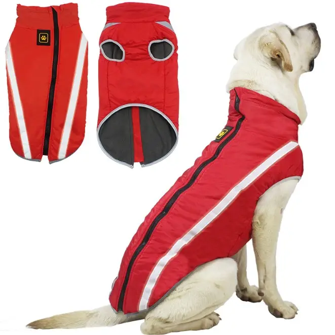 Autumn winter new dog clothing reflective warm outdoor emergency clothing cross-border dog clothing wholesale