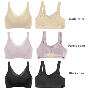 Soutiens-gorge post-mastectomie confortables et offrant un bon maintien pour la récupération après un <span class=keywords><strong>cancer</strong></span> du sein, soutiens-gorge rembourrés sans couture avec poches amovibles pour prothèses. - Product Image 3